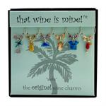 WT-1401P Aloha Wine Charms, Painted